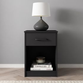 Ardent Nightstand with 1 Drawer, Black