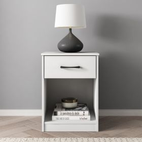 Ardent Nightstand with 1 Drawer, White