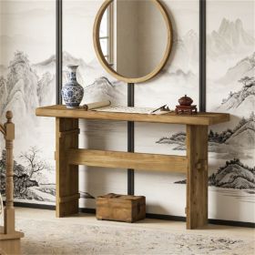 Main console, wooden entrance table, sofa table, durable solid wood design